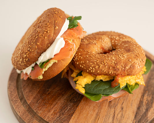 Breakfast Bagel platter
